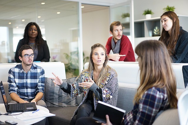 Human Resources: People in a meeting